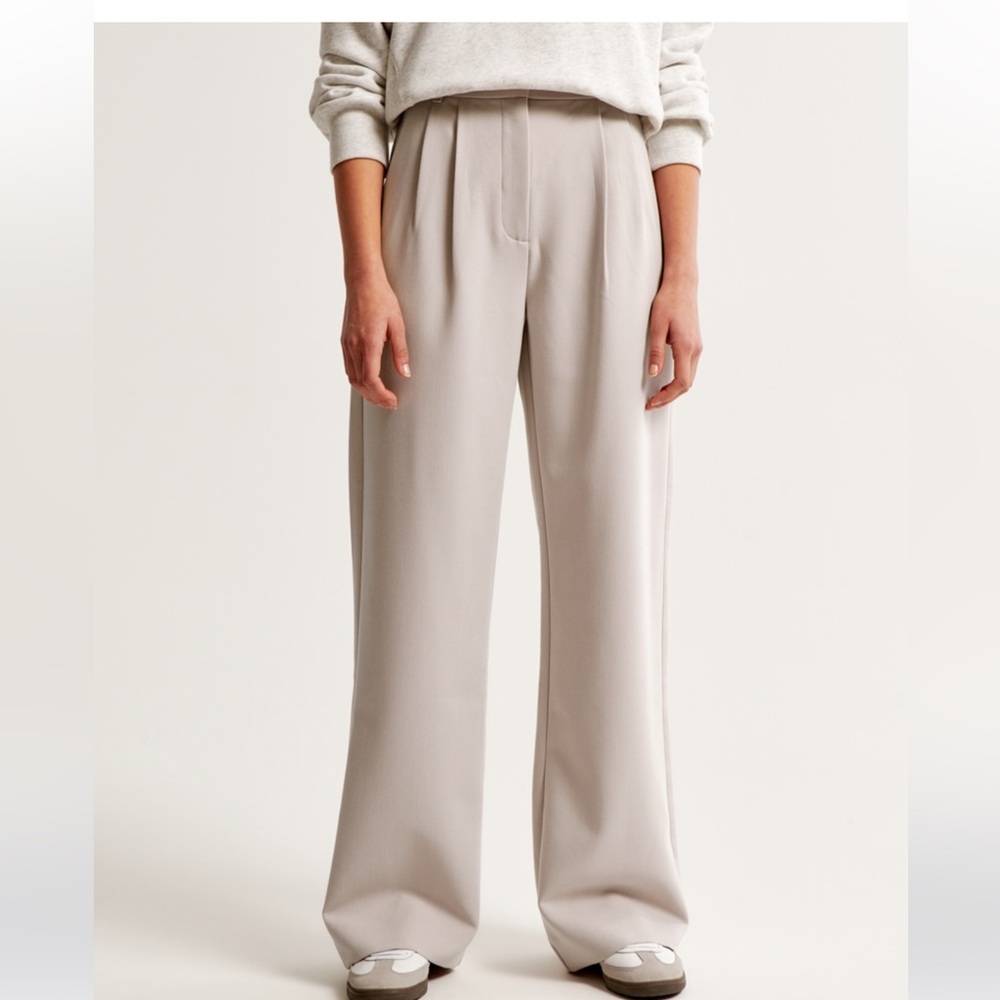 Abercrombie Curve Love Sloane Tailored Wide Leg Pant